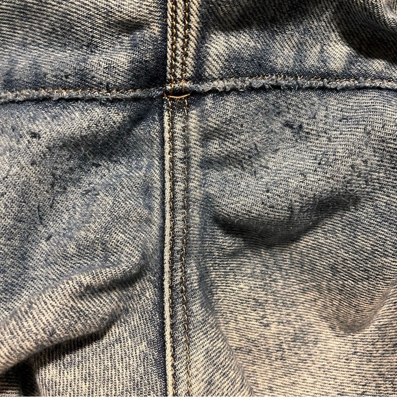 Good American Good Legs High Rise Chewed Hem Ankle Jeans Blue 837 Size 12/31 - Picture 10 of 11